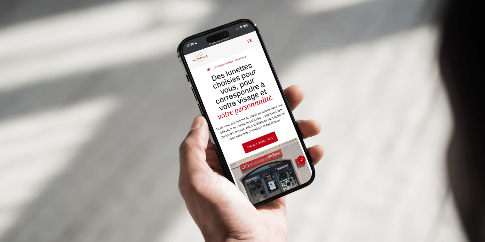 Responsive - Mondeville Optique - Site Web